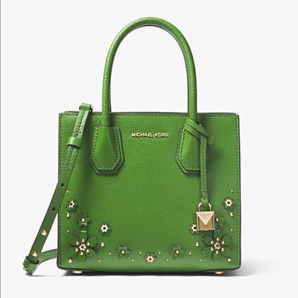 Green Floral Michael Kors Handbag